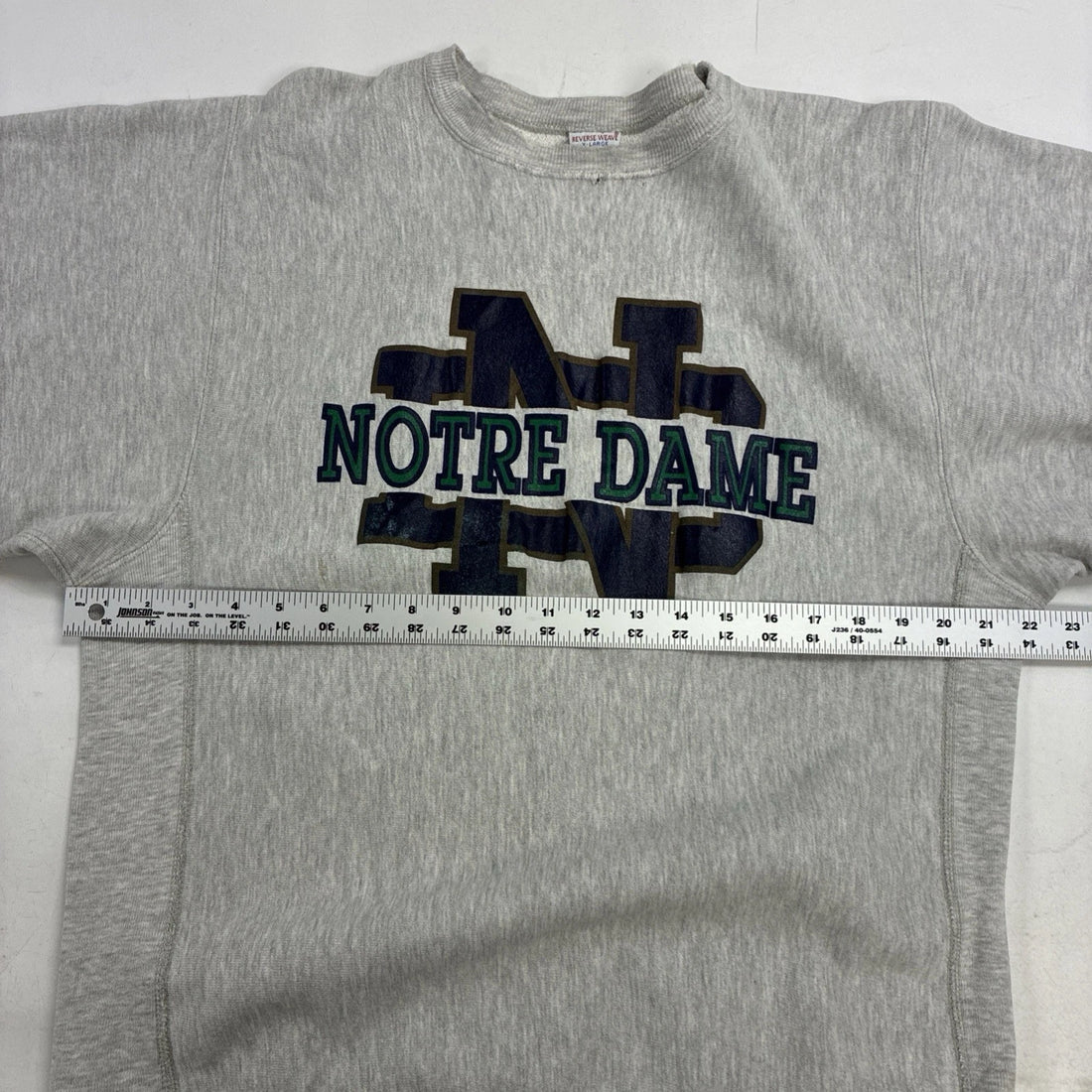Vintage Notre Dame Champion Reverse Weave Crewneck Sweatshirt Size XL 90s NCAA