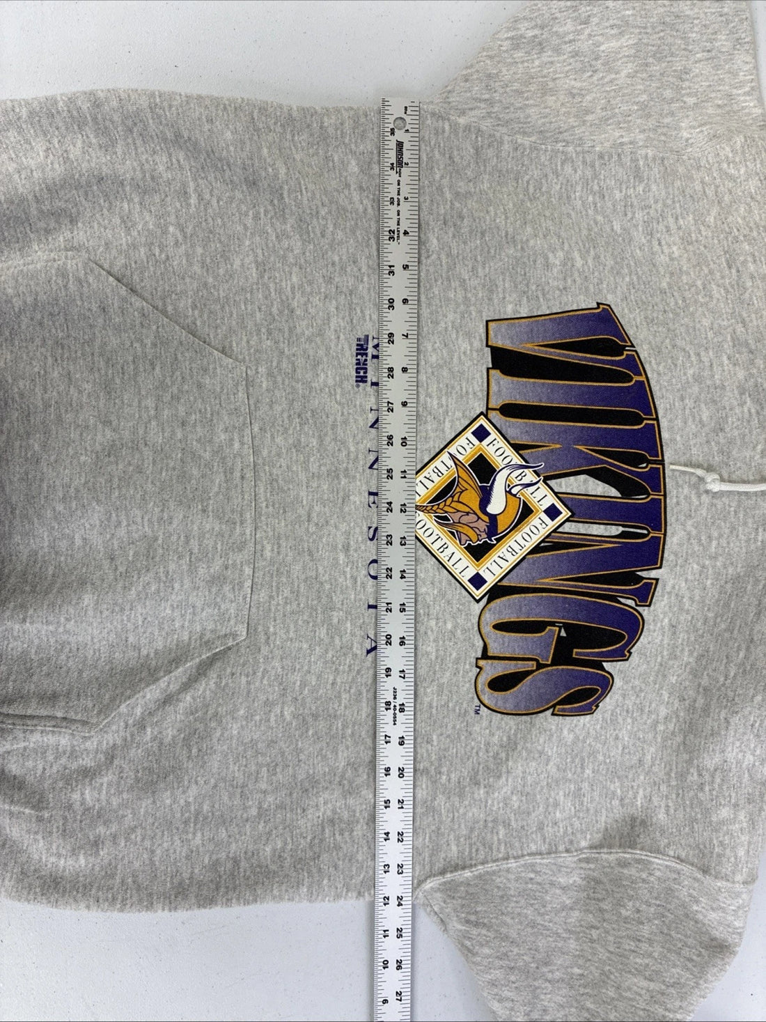 Vintage Minnesota Vikings Sweatshirt Hoodie Size XL NFL