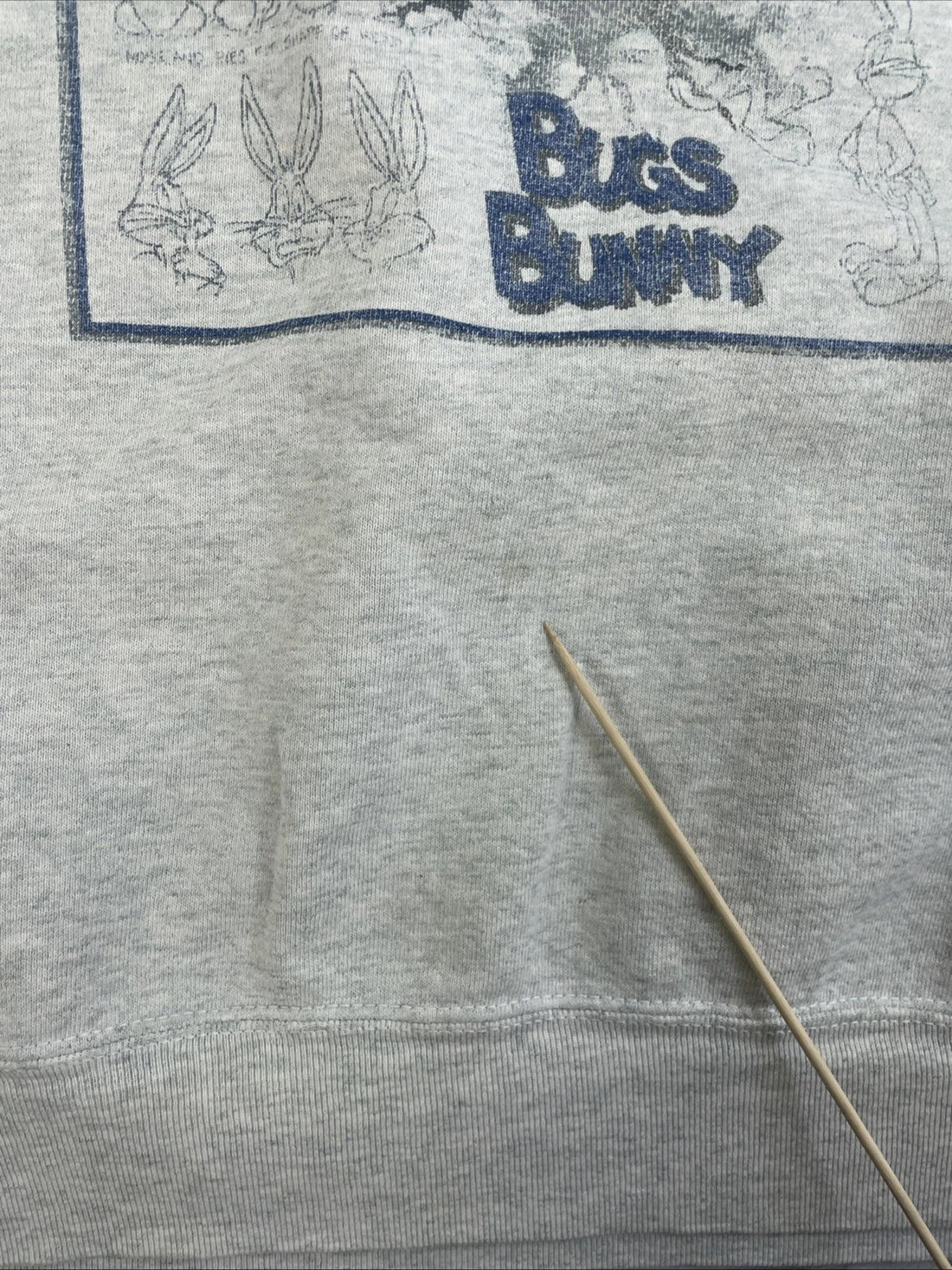 Vintage Bugs Bunny Sketch Looney Tunes Crewneck Sweatshirt Size XL