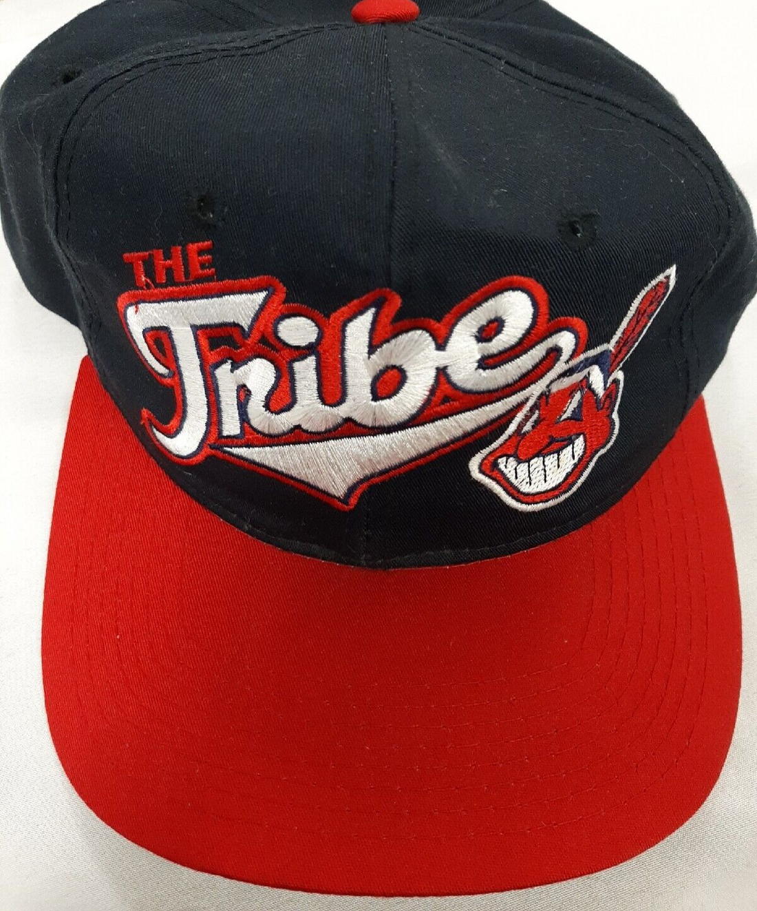 Vintage Cleveland Indians The Tribe Starter Snapback Hat OSFA 90s MLB