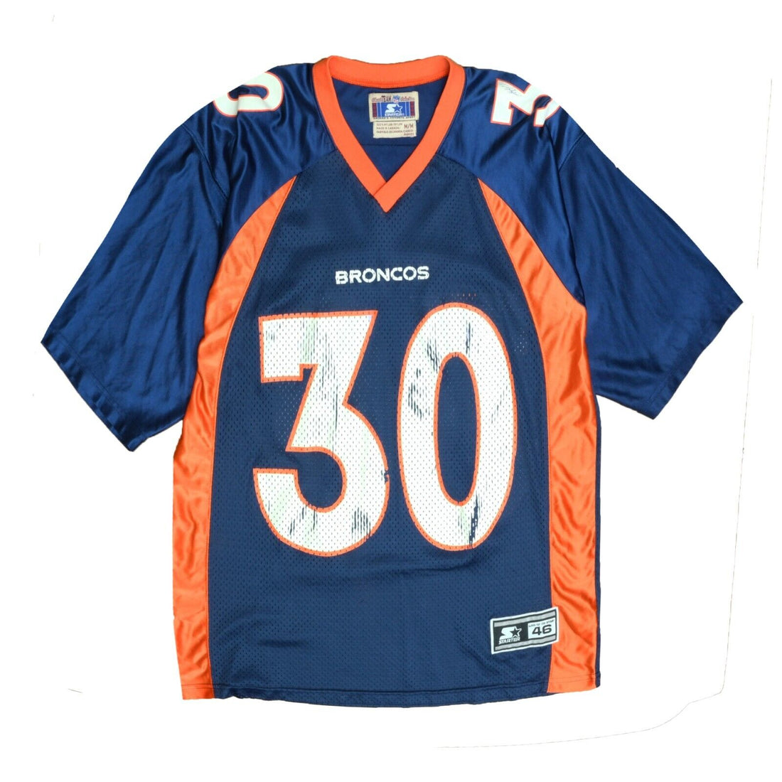 Vintage Denver Broncos Terrell Davis Starter Jersey Size Medium 46 NFL