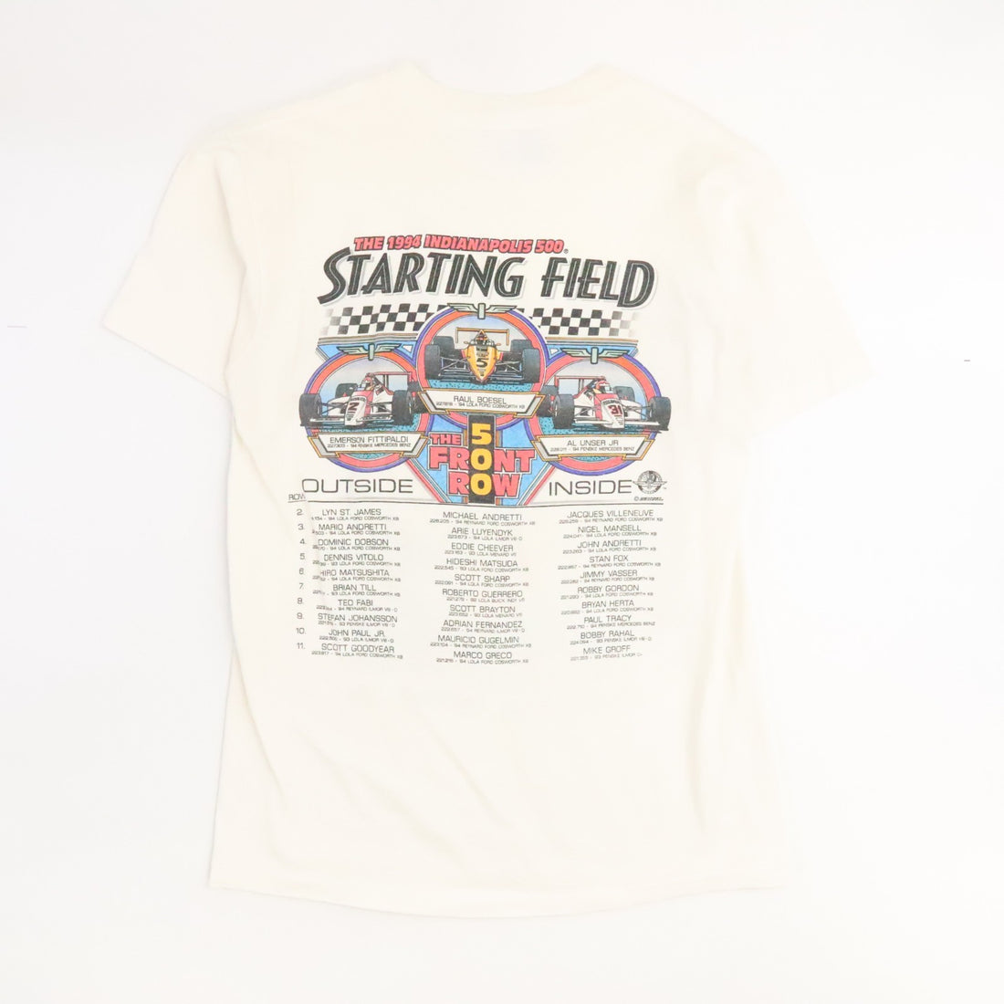 Vintage Indianapolis 500 Racing T-Shirt Size Medium 1994 90s
