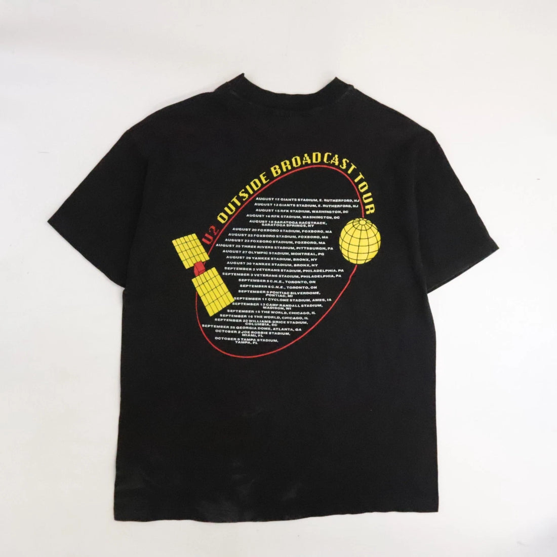 Vintage U2 Zoo TV Outside Broadcast T-Shirt Size Large Band Tee 90s
