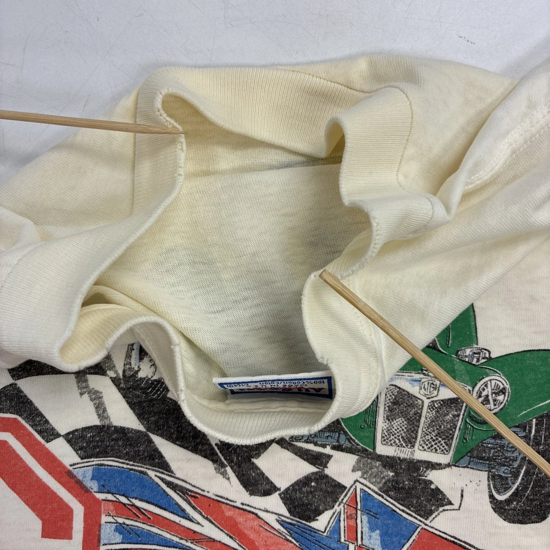 Vintage MG Racing British Classic T-Shirt Medium Double Sided 1994 90s