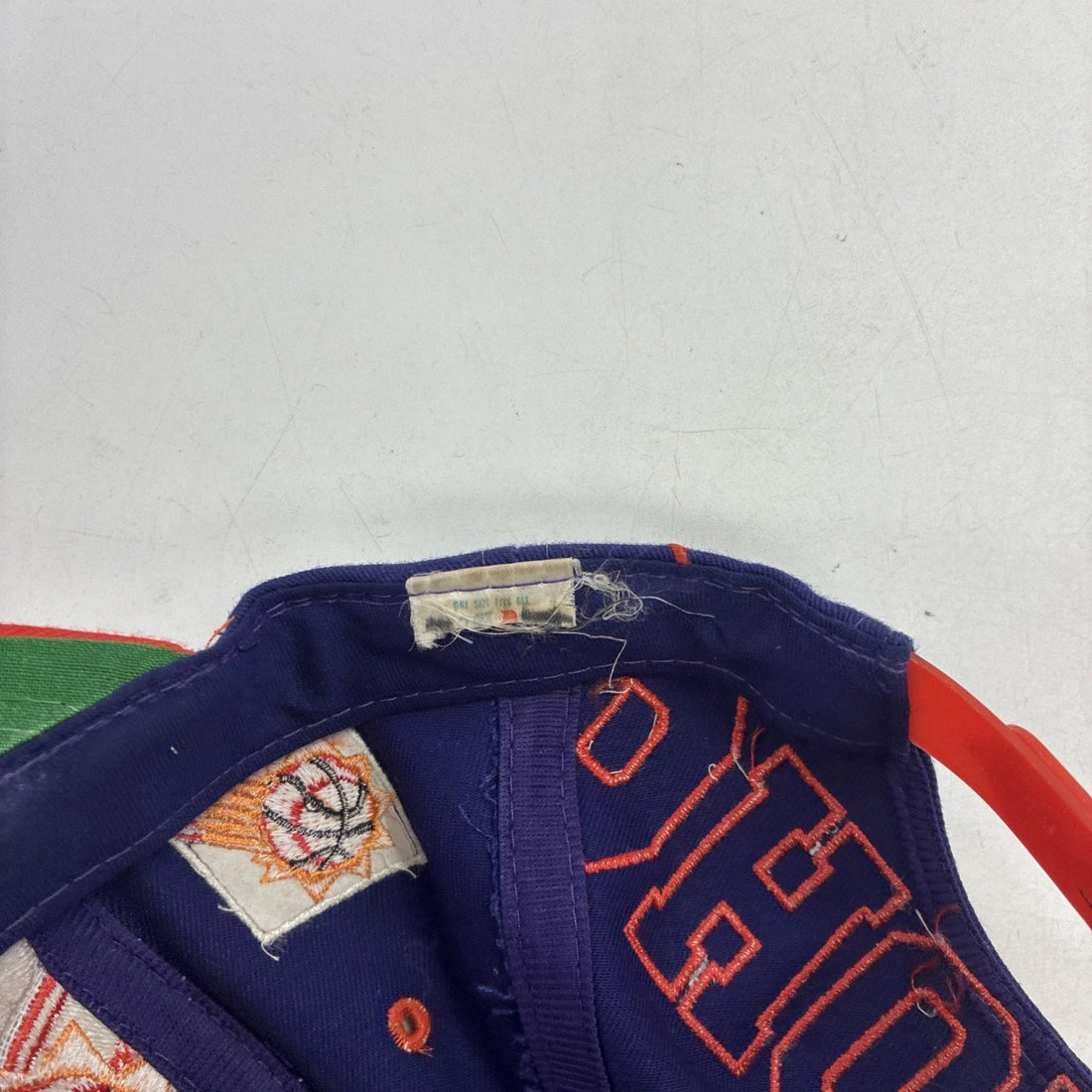 Vintage Phoenix Suns Blockhead Logo Athletic Snapback Hat Cap OSFA NBA