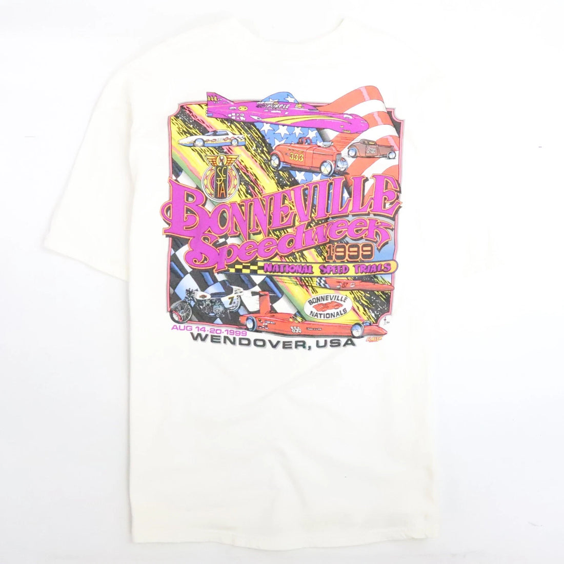Vintage Bonneville Speedweek T-Shirt Size 2XL 1999 90s
