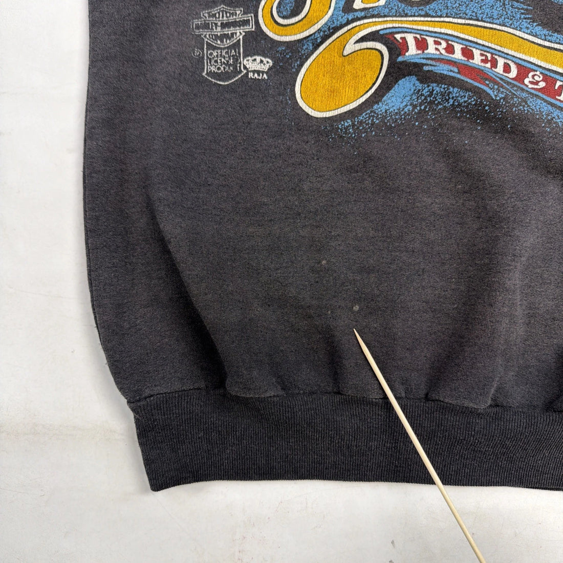 Vintage Harley Davidson Motorcycles Eagle Tried True Sweatshirt Large 80s 90s