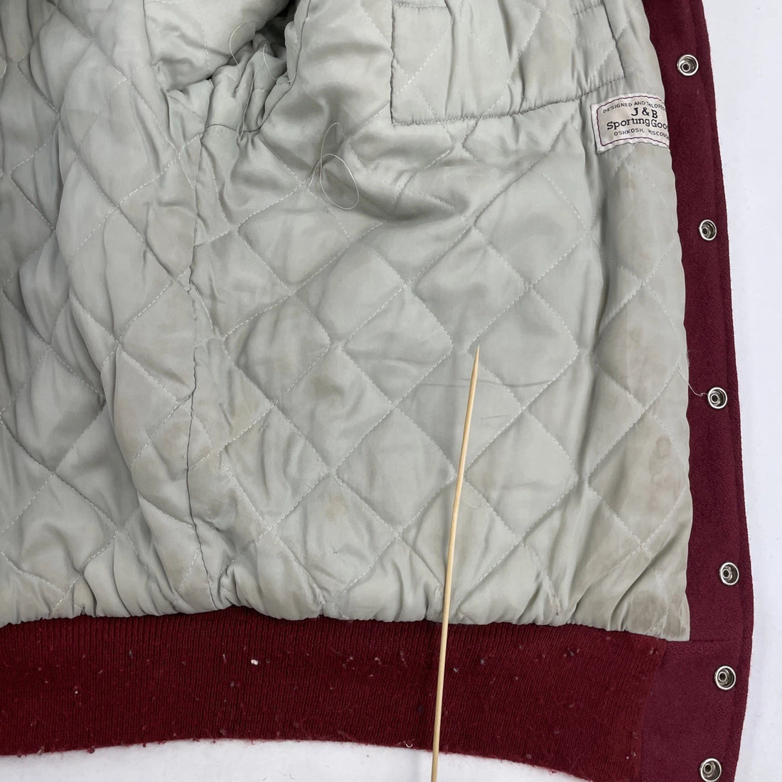 Vintage Leather Wool Varsity Letterman Jacket Size 54