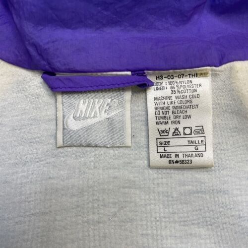 Vintage Nike Windbreaker Light Jacket Size Large 80s