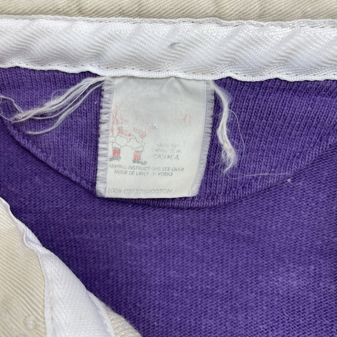 Vintage Wilfrid Laurier University Rugby Shirt Size Medium Striped