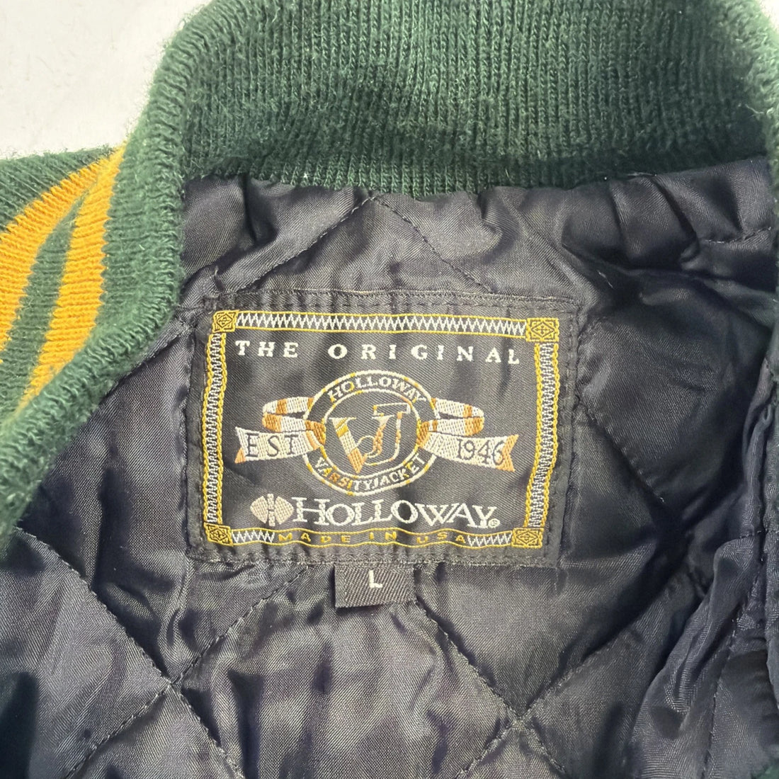 Vintage PC Pirates Leather Wool Varsity Letterman Jacket Large