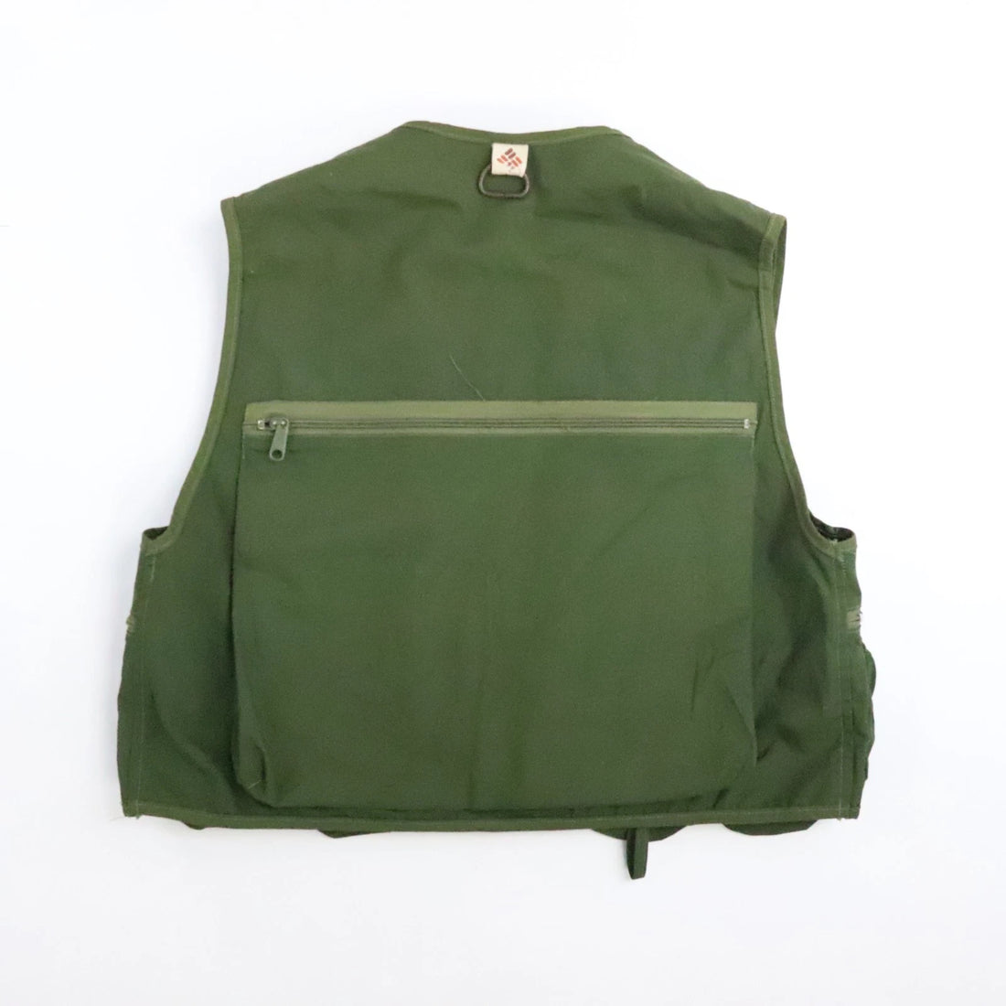 Vintage Columbia Fishing Vest Jacket Size Large Green