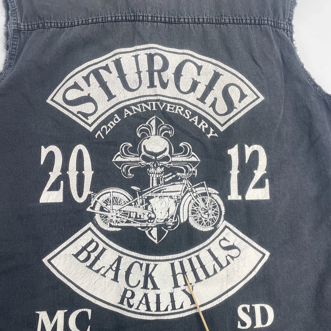 Vintage Sturgis Black Hills Rally Button Up Vest Size Large