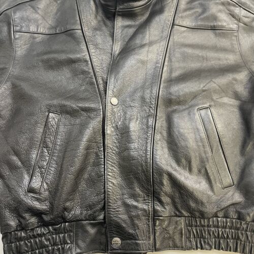 Vintage Wilsons Leather Bomber Jacket Size Medium