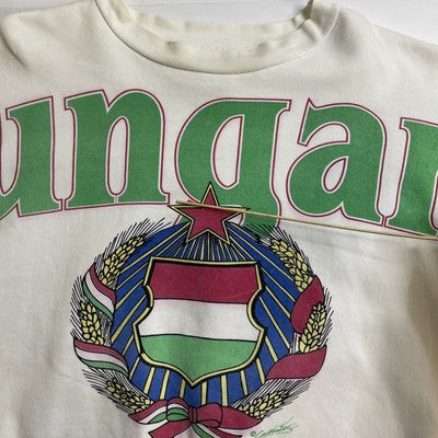 Vintage Hungary Spell Out Crewneck Sweatshirt Size XL 90s