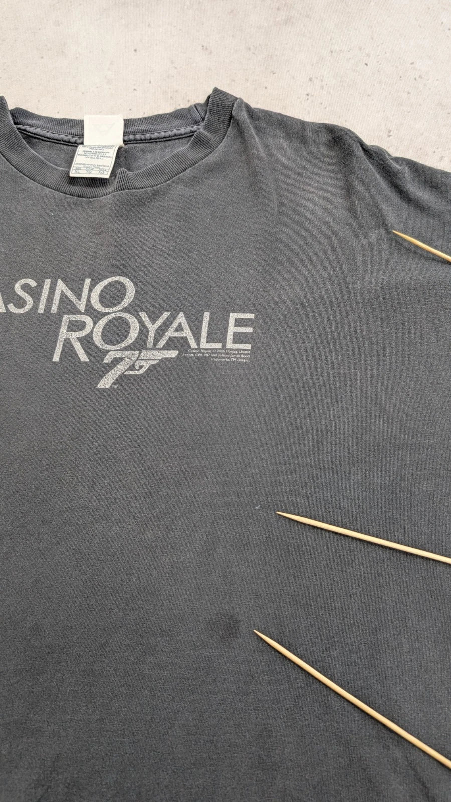 Vintage James Bond 007 Casino Royale Movie Promo T-Shirt Size XL 2006