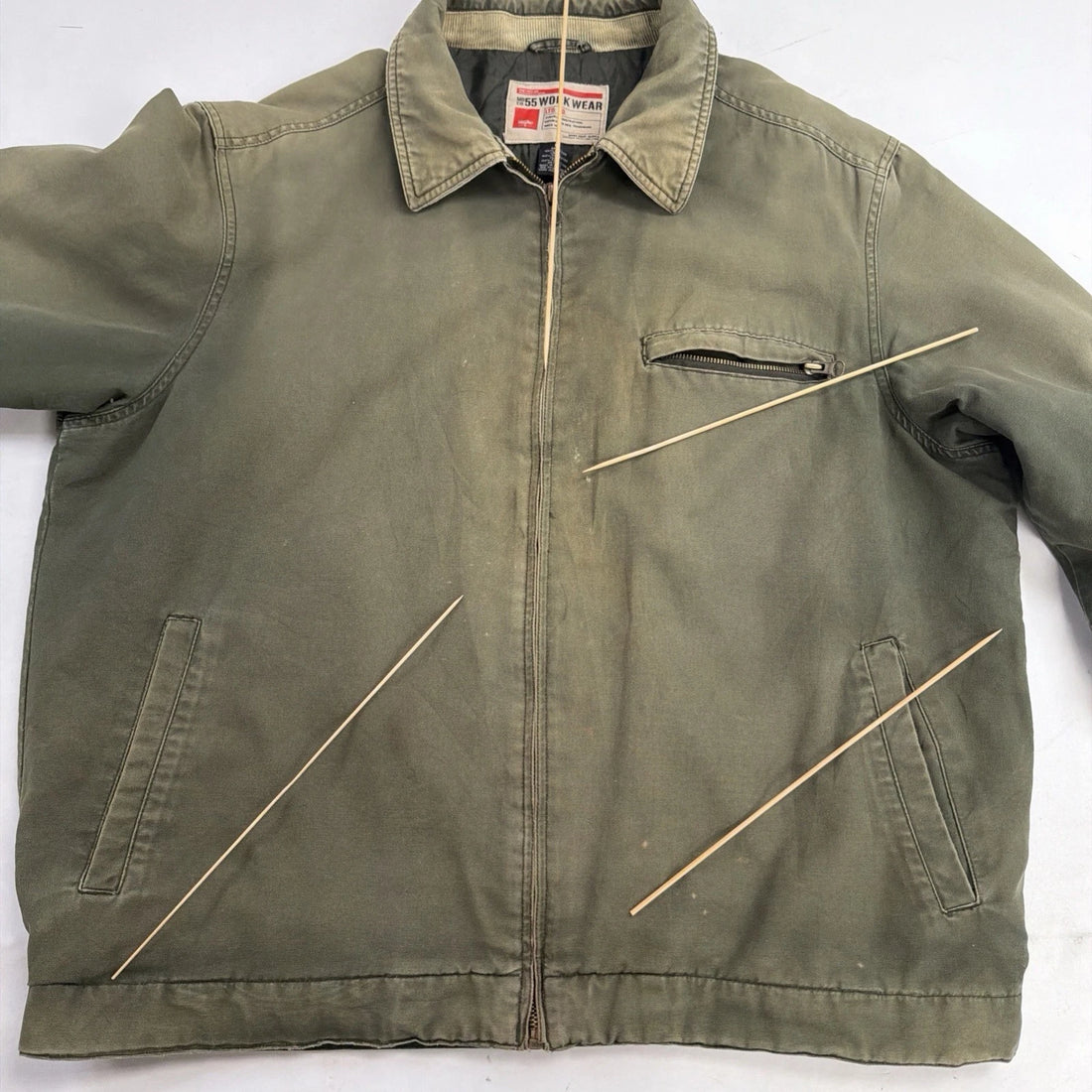 Mossimo Mo Co 55 Work Jacket Size Large Green Detroit Style