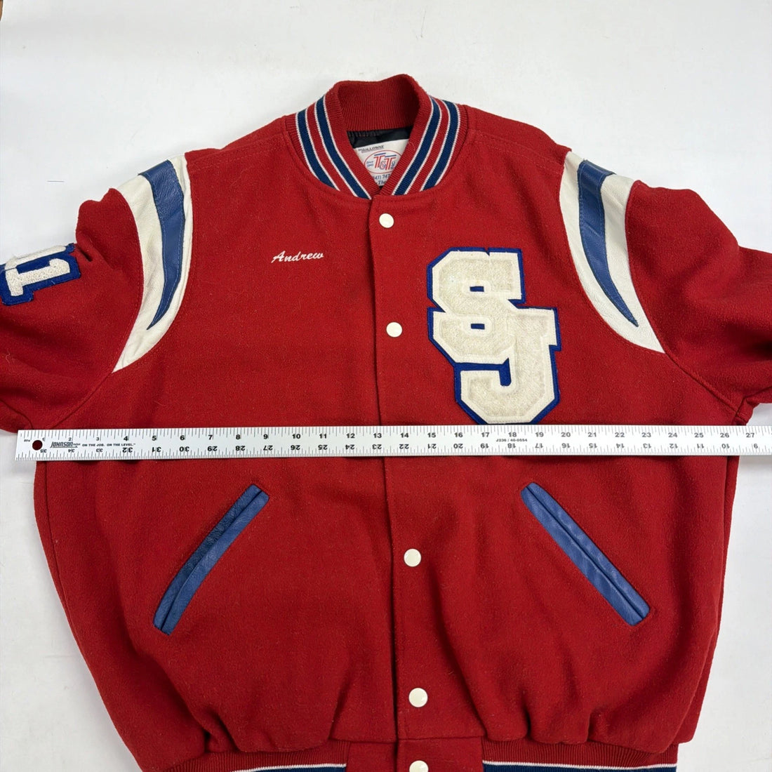 Swain Cavaliers Wool Varsity Letterman Jacket Large