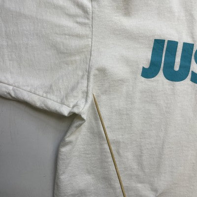 Vintage Nike Just Do It Cropped T-Shirt Size Large 90s