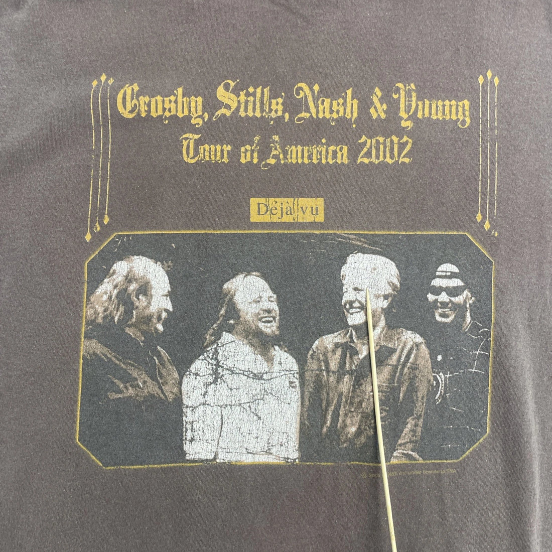 Crosby Stills Nash & Young Tour Of America 2002 T-Shirt Size Large