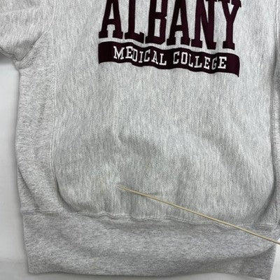 Vintage Albany Medical College Crewneck Sweatshirt Size Medium Double Sided 90s