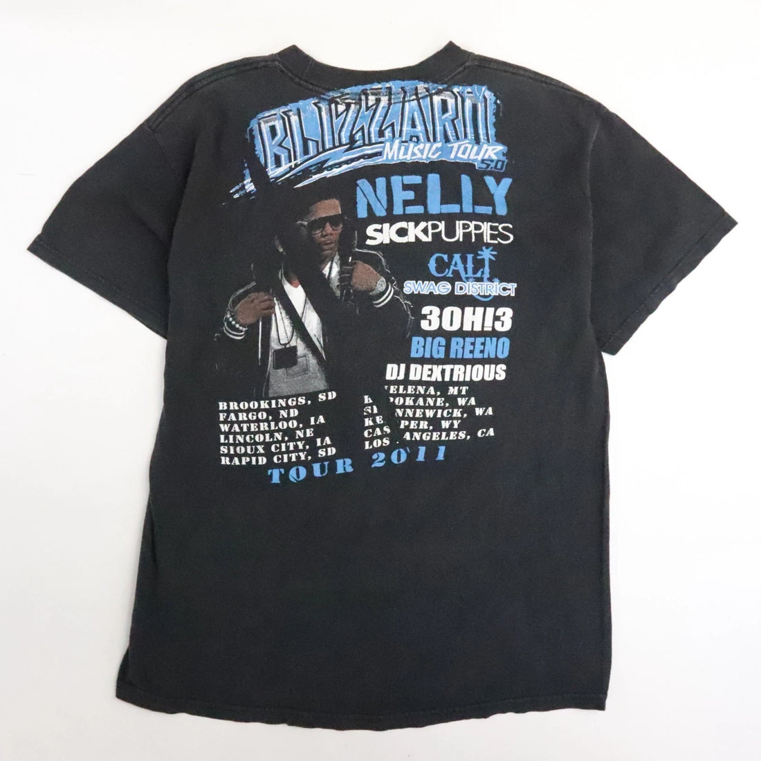 Nelly 5.0 Blizzard Music Tour T-Shirt Size XL 2011