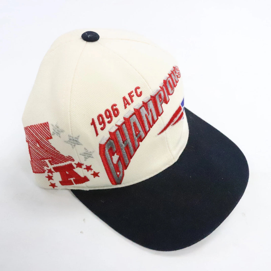 Vintage New England Patriots Wool Shadow Sports Specialties Snapback Hat 90s NFL