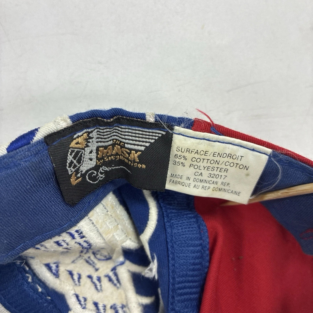 Vintage New York Rangers The Mask Greg Harrison Leather Strap Hat OSFA 90s NHL