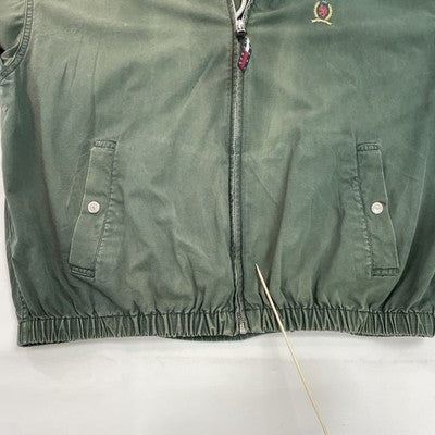 Vintage Tommy Hilfiger Harrington Bomber Jacket Size XL Green