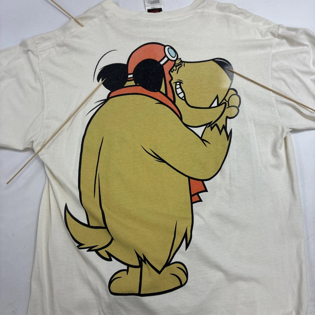 Vintage Muttley Hanna Barbera T-Shirt XL Jumbo Double Sided Cartoon Promo 1993
