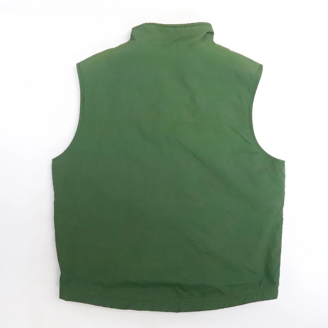 L.L. Bean Fleece Lined Vest Jacket Size Large Green