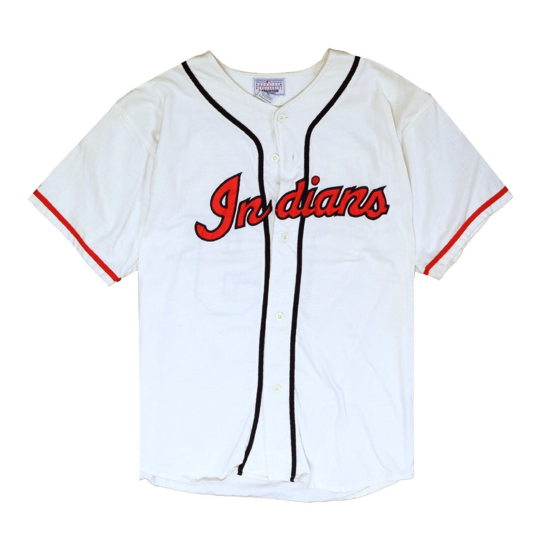 Vintage Cleveland Indians Bob Feller Starter Baseball Jersey Size XL 90s MLB