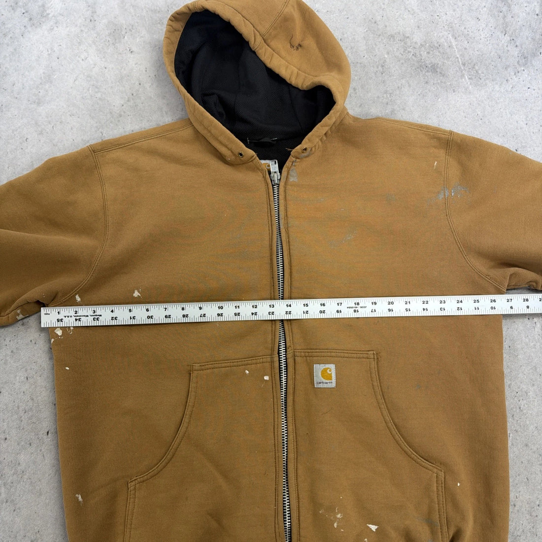 Vintage Carhartt Thermal Lined Sweatshirt Hoodie Size Large
