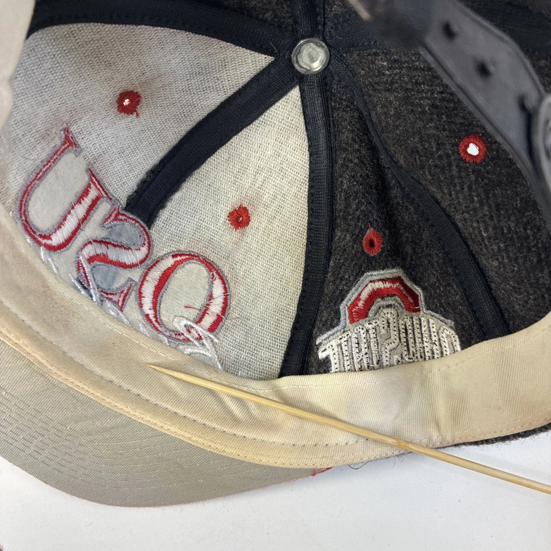 Vintage Ohio State OSU Buckeyes #1 Apparel Snapback Hat Cap OSFA NCAA