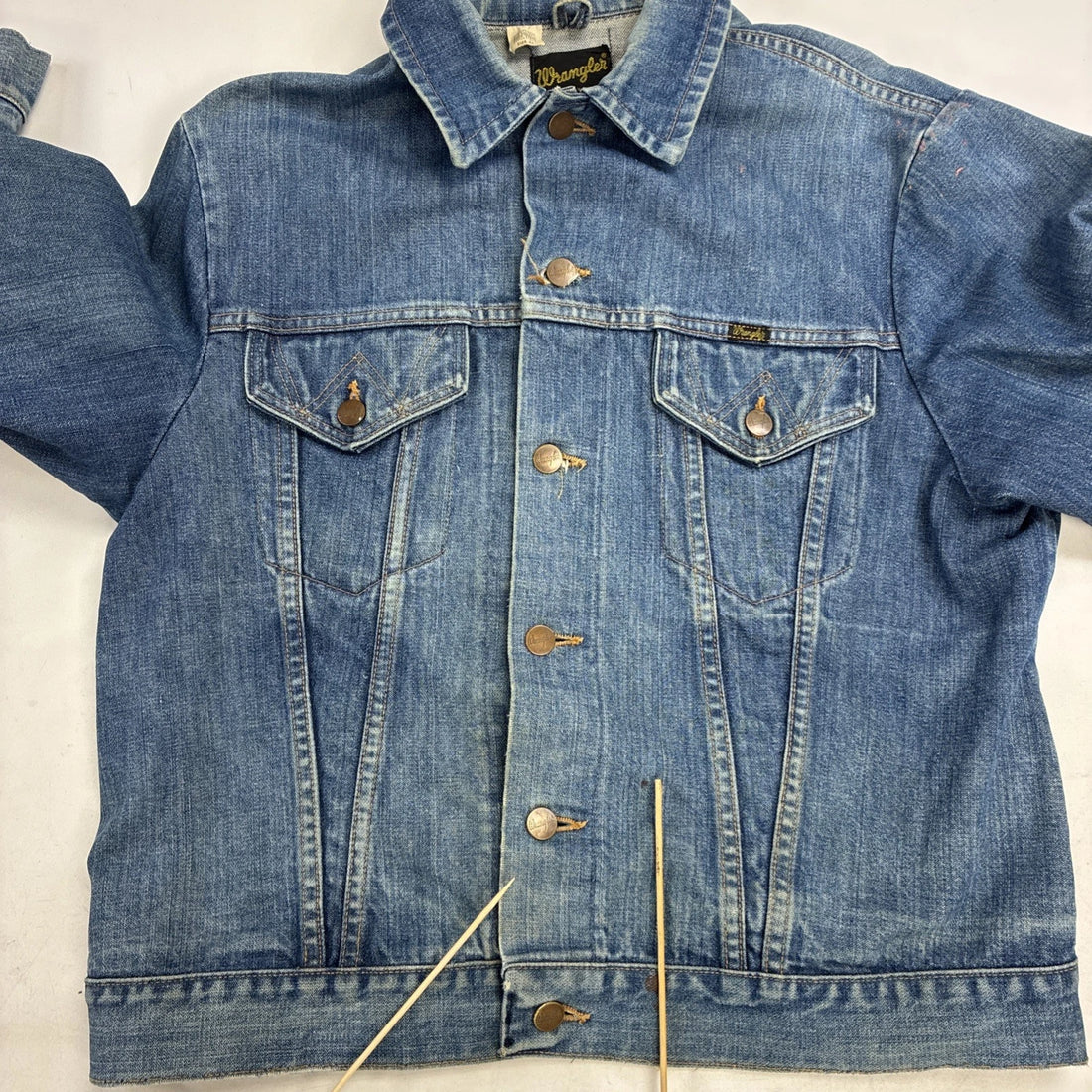 Vintage Wrangler Denim Trucker Jacket Size 44