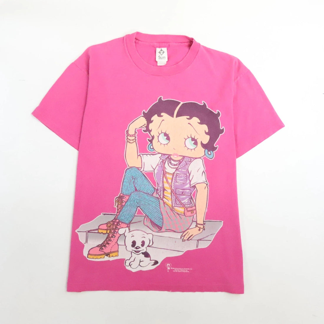 Vintage Betty Boop T-Shirt Size Medium Pink 1994 90s