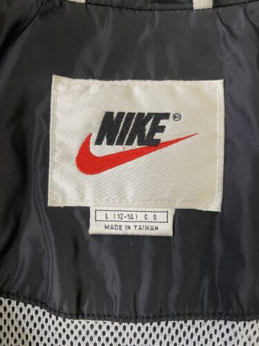 Vintage Nike Windbreaker Light Jacket Size Large Black