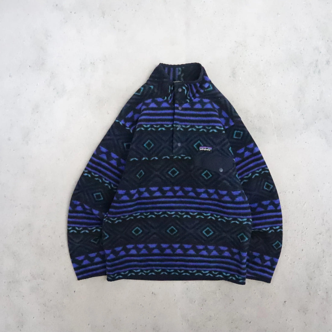Patagonia Aztec Synchilla Snap T Fleece Jacket Size Small
