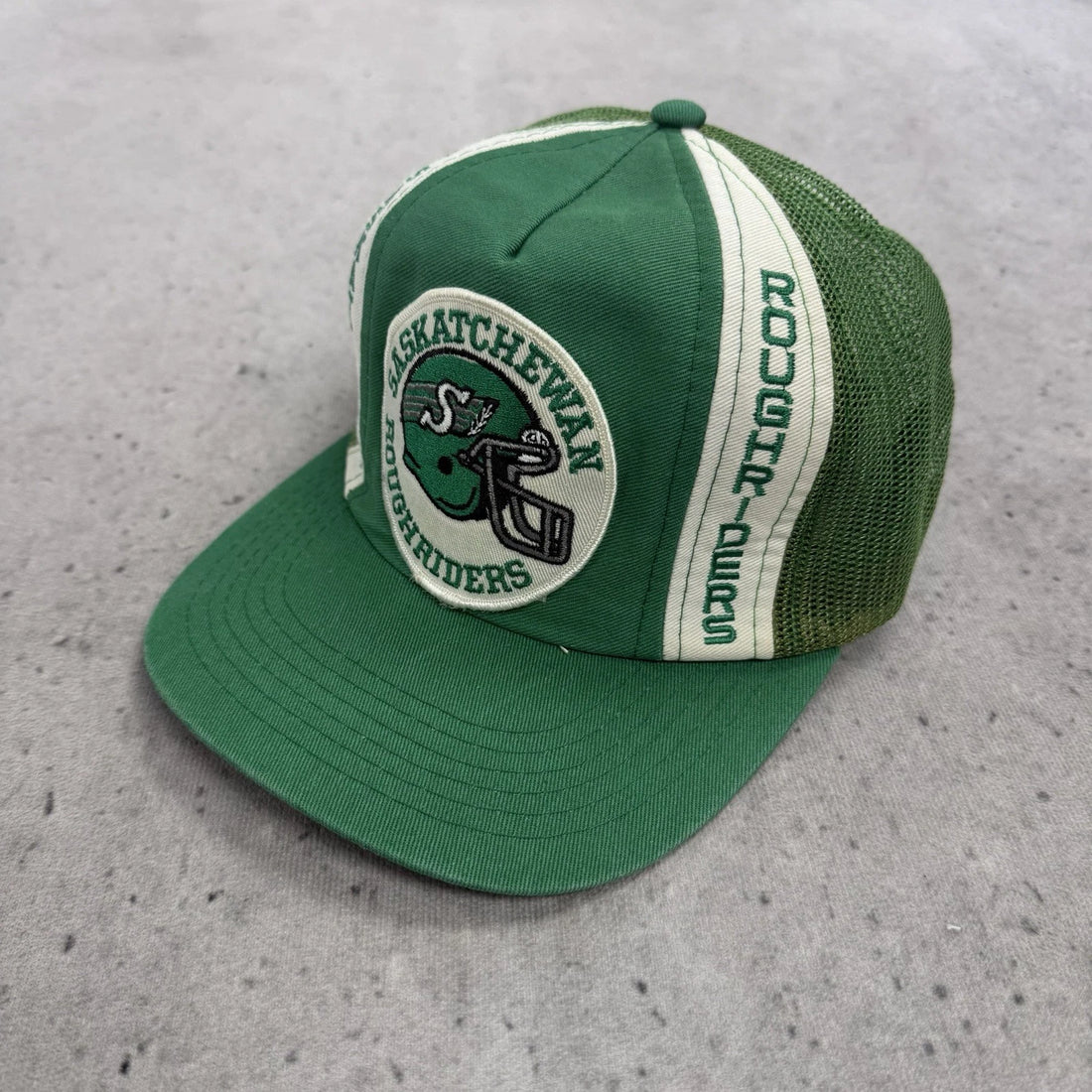 Vintage Saskatchewan Roughriders Trucker Snapback Hat Cap OSFA CFL