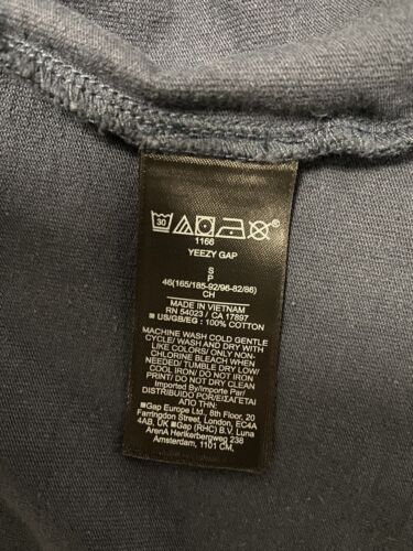 Yeezy Gap Unreleased Long Sleeve T-Shirt Size Small Navy Blue