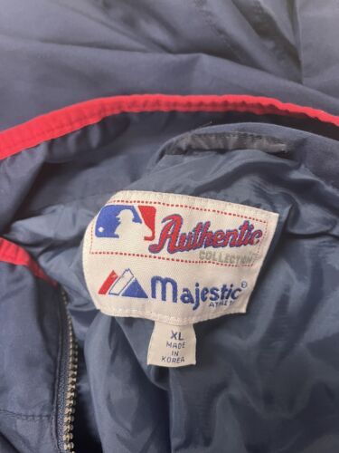 Vintage Minnesota Twins Majestic Windbreaker Light Jacket Size XL 1/2 Zip MLB