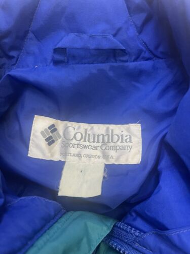 Vintage Columbia Pepsi Windbreaker Light Jacket Size XL Blue