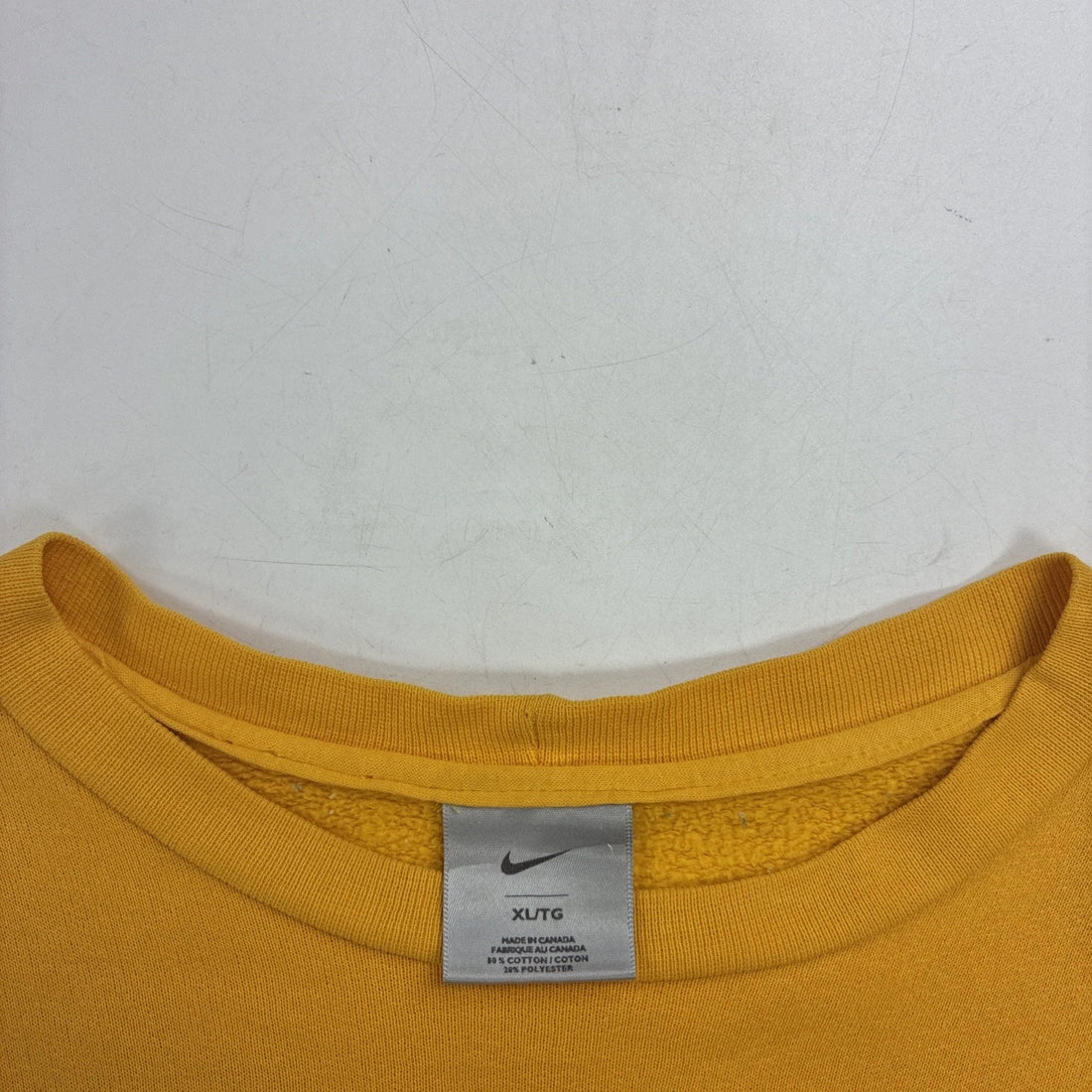 Vintage Nike Crewneck Sweatshirt Size XL Yellow Embroidered Swoosh