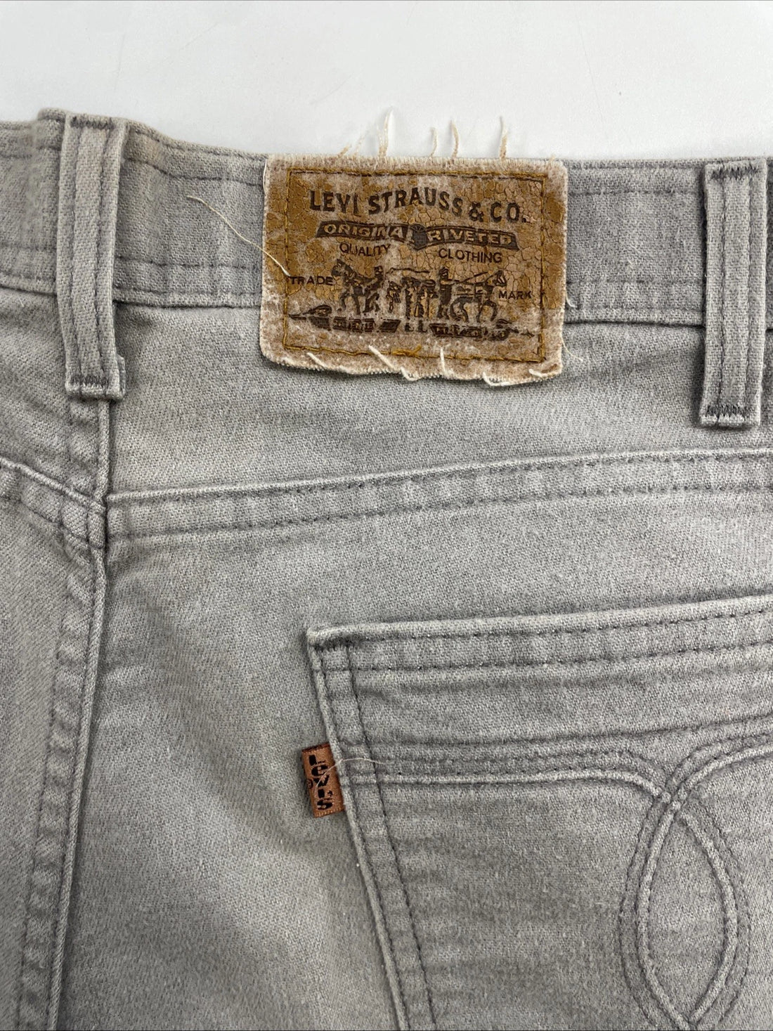 Vintage Levi's Action Denim Jeans Pants Size 36 X 34 Gray