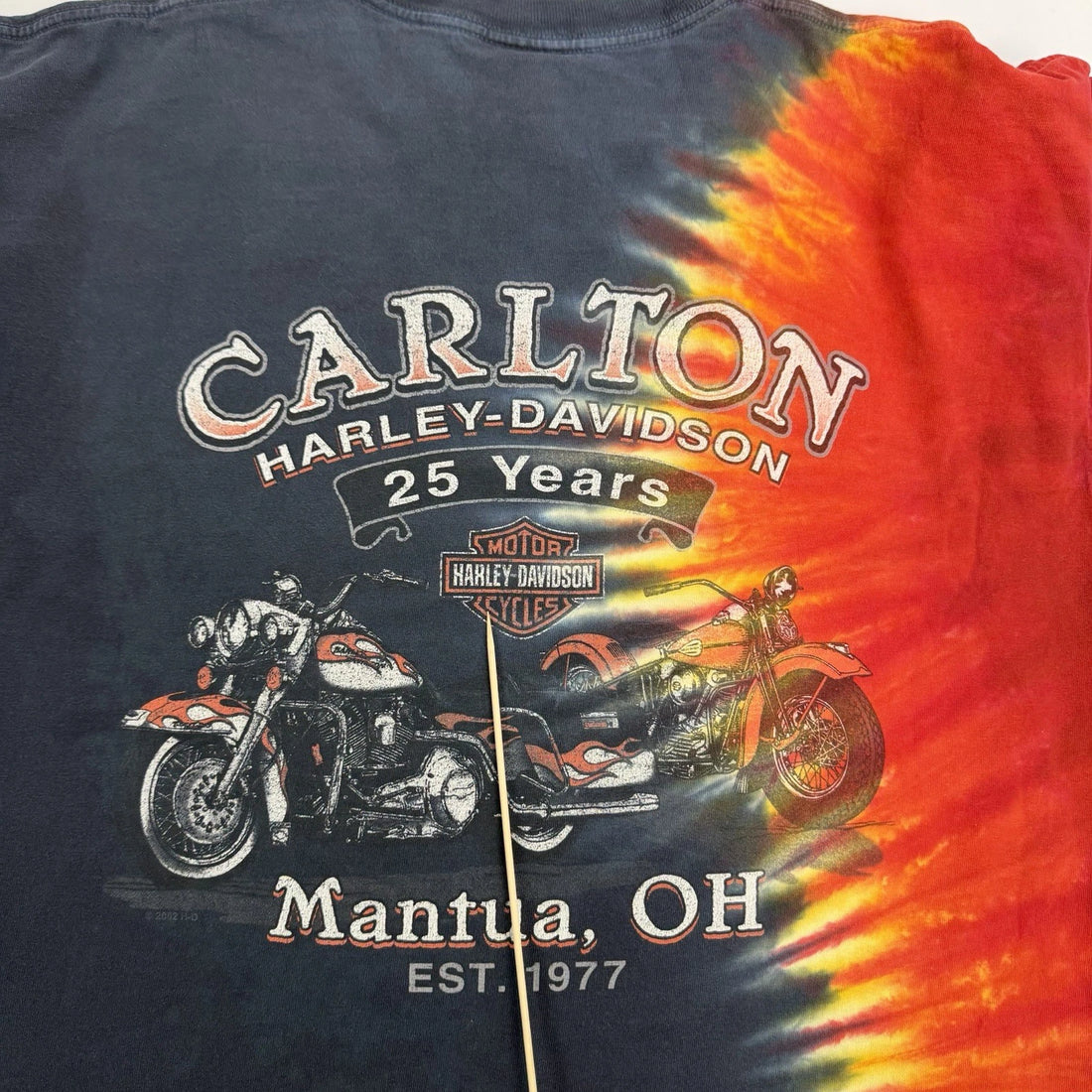 Vintage Harley Davidson Tie Dye Carlton T-Shirt Size Large