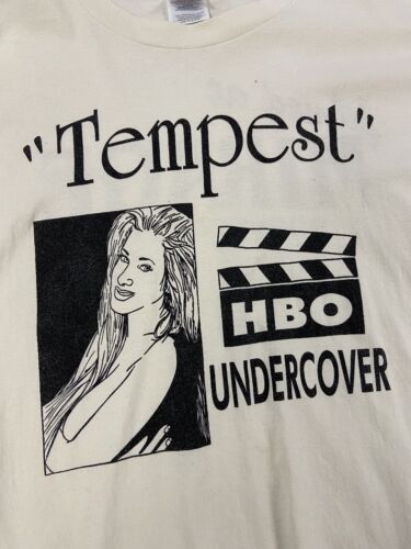 Vintage Tempest Undercover HBO T-Shirt Size XL White TV Promo