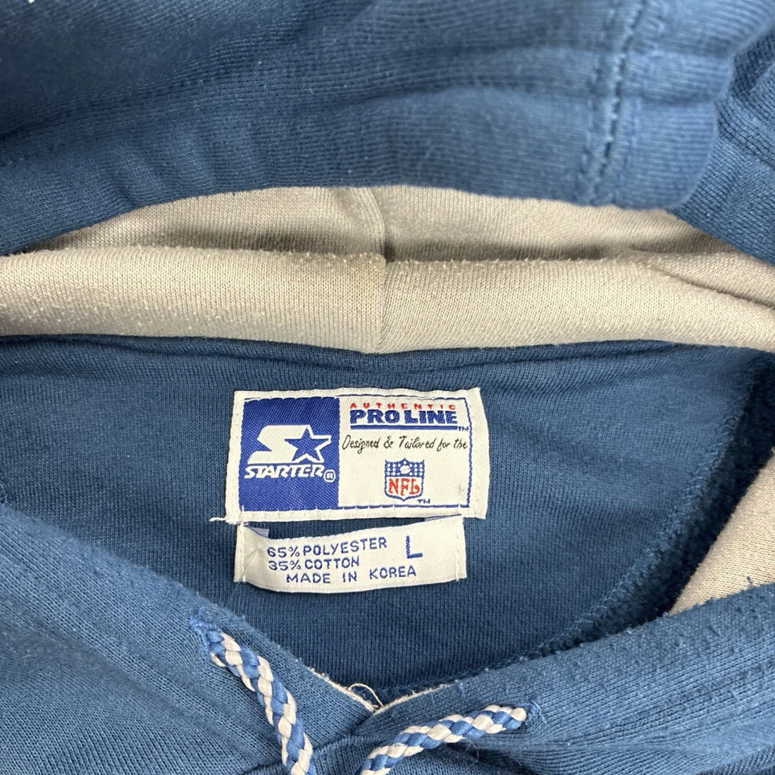Vintage Dallas Cowboys Starter Sweatshirt Hoodie Size Large 90s NFL