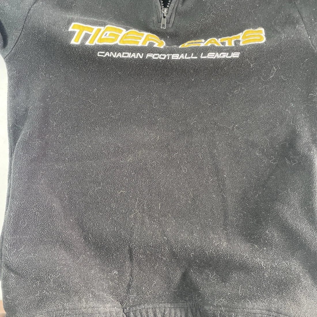 Vintage Hamilton Tiger-Cats Fleece Jacket Size Small CFL