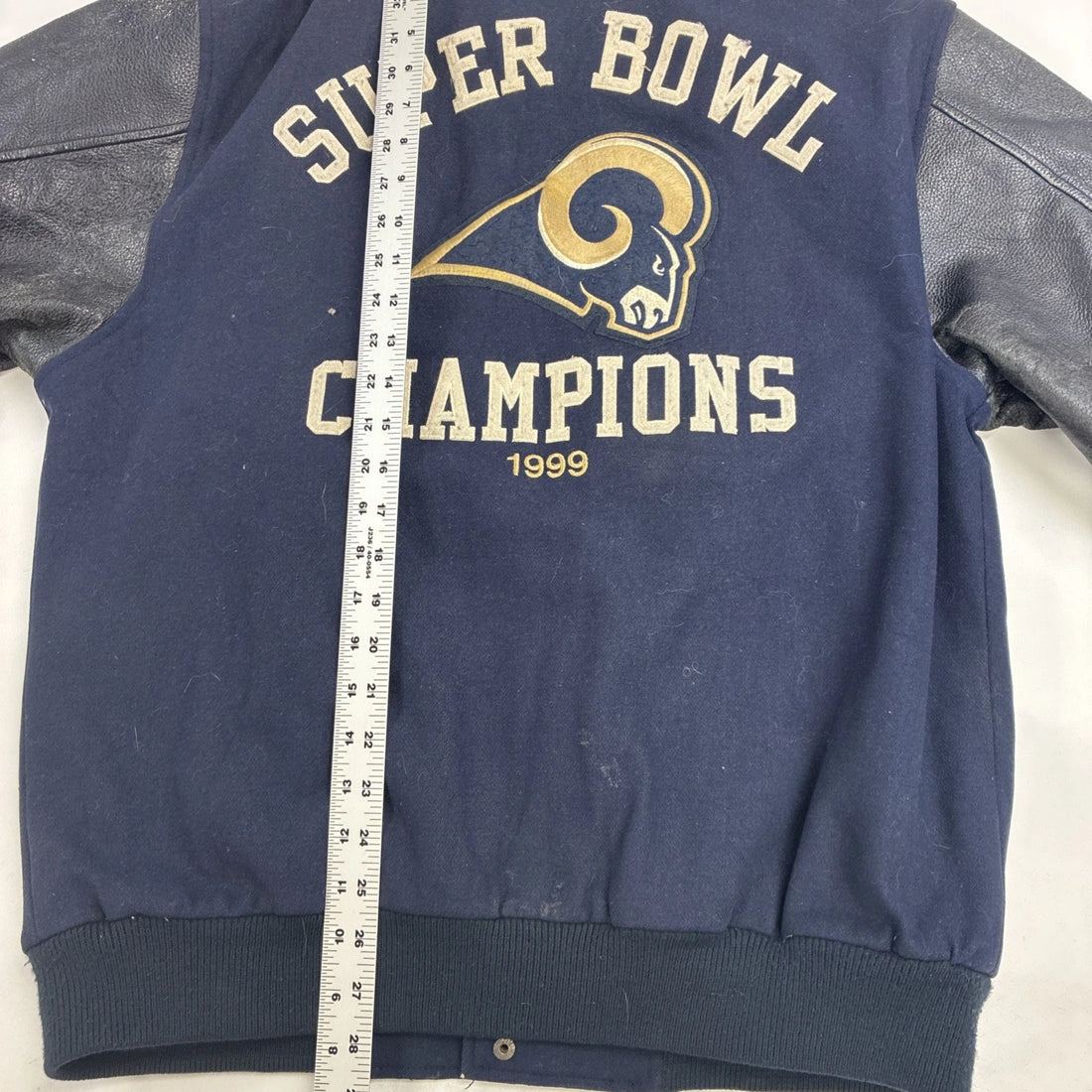 Vintage St. Louis Rams 1999 Super Bowl Champs Varsity Jacket Medium 90s NFL