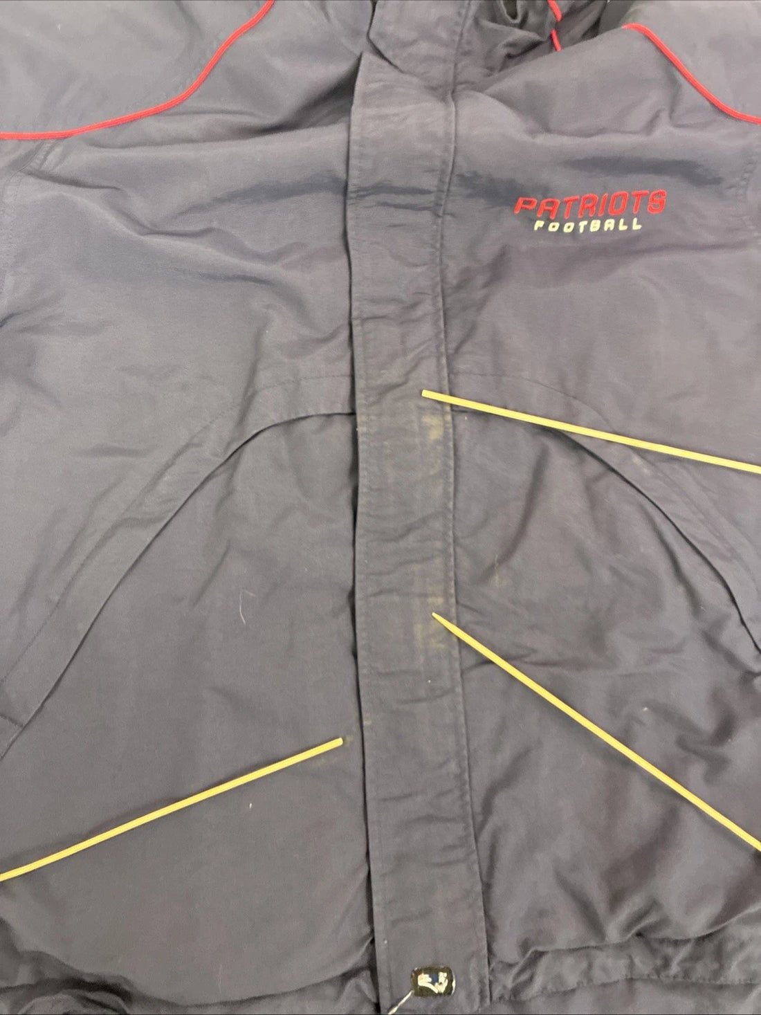 New England Patriots Reebok Windbreaker Light Jacket Size Large NFL